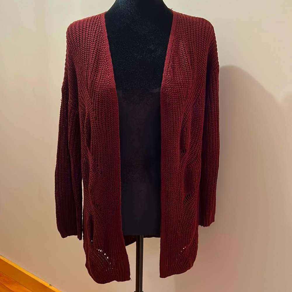 Cranberry cardigan
